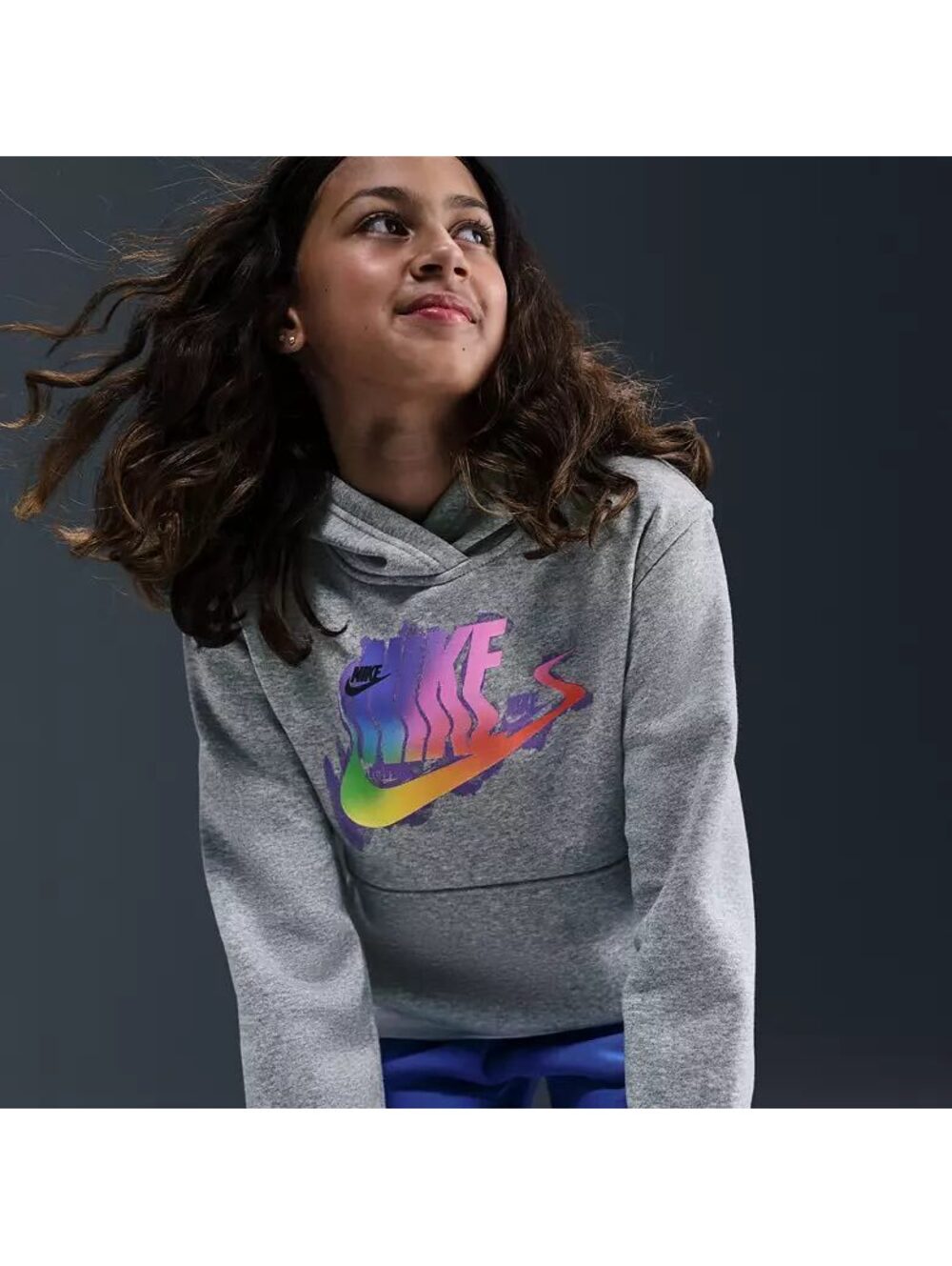 NWT New Nike Kids' Sportswear Club Fleece Glitch Hoodie - XL